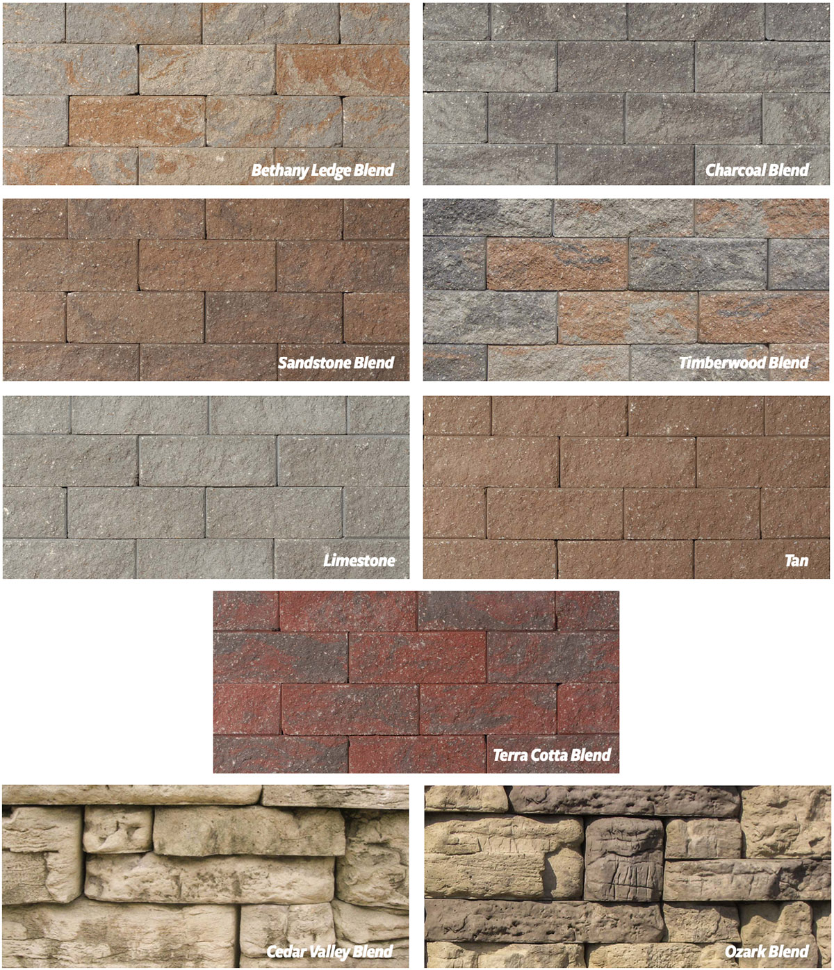Wall Block Swatches